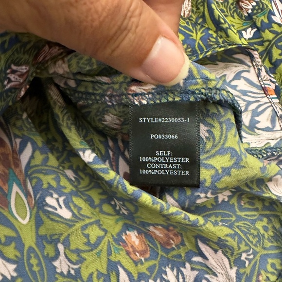 NWT CURRENT AIR Floral Nouveau Piping Blouse (T1) - Picture 11 of 11